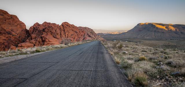 road into desert